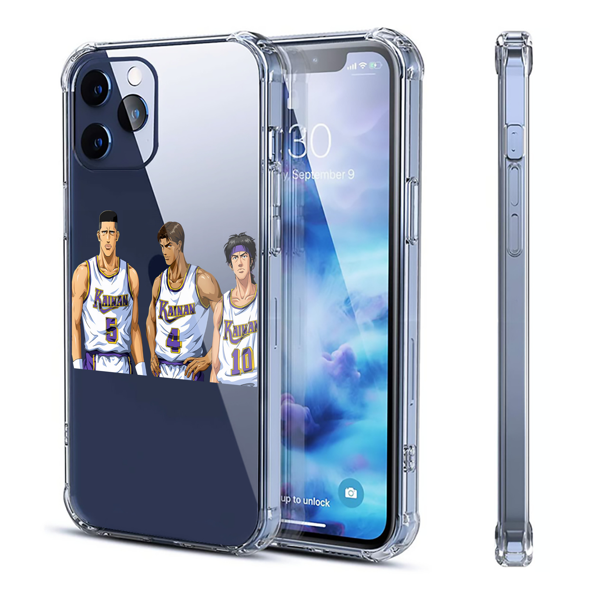 （画像用） SLAM DUNK／スラムダンク 【iPhone 12シリーズ対応】透明スマホケース（クリアソフトケース）
